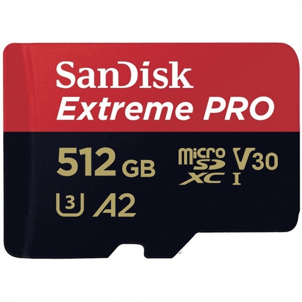 KARTA SANDISK EXTREME PRO microSDXC 512GB 170/90 MB/s A2 C10 V30 UHS-I U3