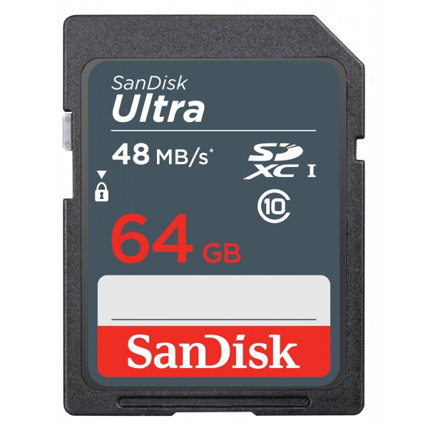 SANDISK ULTRA SDXC 64GB 48MB/s UHS-I Class 10